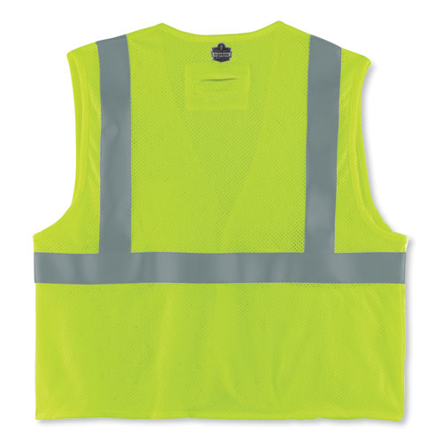 Glowear 8263frhl Class 2 Fr Safety Economy Hook And Loop Vest, Modacrylic Mesh/cotton, L/xl Lime, Ships In 1-3 Business Days