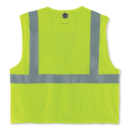 Glowear 8263frhl Class 2 Fr Safety Economy Hook And Loop Vest, Modacrylic Mesh/cotton, L/xl Lime, Ships In 1-3 Business Days