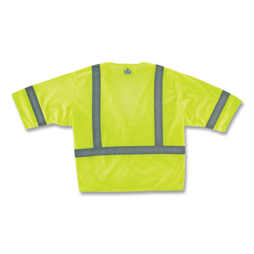 Glowear 8310hl Class 3 Economy Hook And Loop Vest, Polyester, 4x-large/5x-large, Lime, Ships In 1-3 Business Days