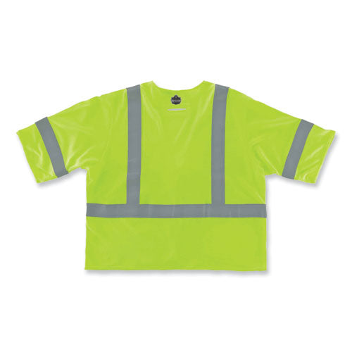 Glowear 8356frhl Class 3 Fr Hook And Loop Safety Vest With Sleeves, Modacrylic, Small/med, Lime, Ships In 1-3 Business Days