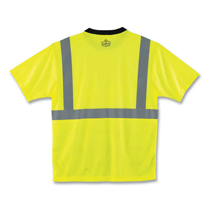 Glowear 8289bk Class 2 Hi-vis T-shirt With Black Bottom, X-large, Lime, Ships In 1-3 Business Days