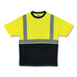 Glowear 8289bk Class 2 Hi-vis T-shirt With Black Bottom, 3x-large, Lime, Ships In 1-3 Business Days