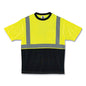 Glowear 8289bk Class 2 Hi-vis T-shirt With Black Bottom, 5x-large, Lime, Ships In 1-3 Business Days