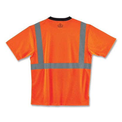 Glowear 8289bk Class 2 Hi-vis T-shirt With Black Bottom, Large, Orange, Ships In 1-3 Business Days