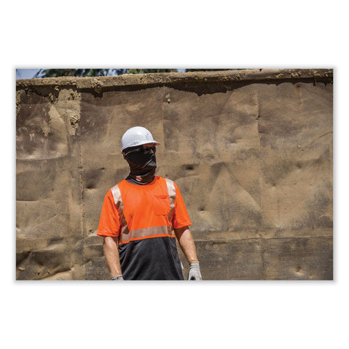 Glowear 8280bk Class 2 Performance T-shirt With Black Bottom, Polyester, X-large, Orange, Ships In 1-3 Business Days