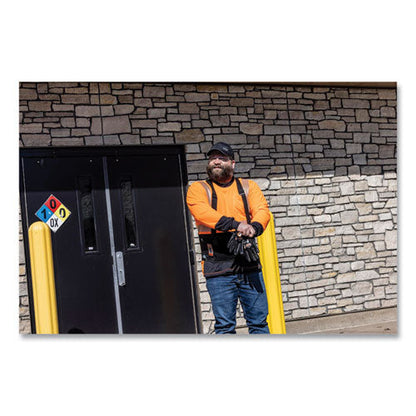 Glowear 8281bk Class 2 Long Sleeve Shirt With Black Bottom, Polyester, 2x-large, Orange, Ships In 1-3 Business Days