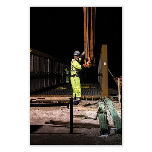 Glowear 8291bk Type R Class 2 Black Front Long Sleeve T-shirt, Polyester, 5x-large, Lime, Ships In 1-3 Business Days