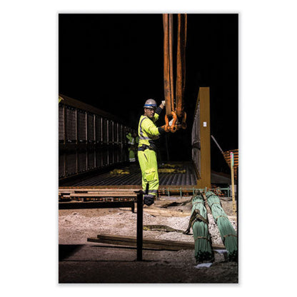 Glowear 8291bk Type R Class 2 Black Front Long Sleeve T-shirt, Polyester, 5x-large, Lime, Ships In 1-3 Business Days