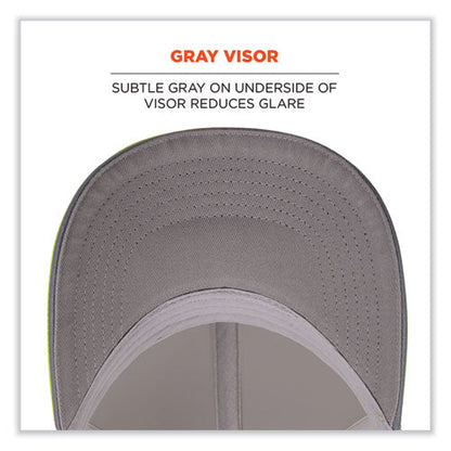Glowear 8931 Reflective Stretch-fit Hat, Cotton/polyester, Ergodyne Logo, Small/med, Hi-vis Lime, Ships In 1-3 Business Days