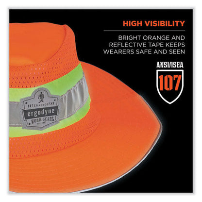 Glowear 8935 Hi-vis Ranger Sun Hat, Polyester, Small/medium, Orange, Ships In 1-3 Business Days