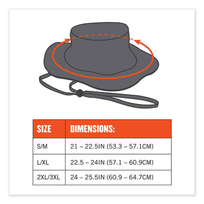 Glowear 8935 Hi-vis Ranger Sun Hat, Polyester, Large/x-large, Lime, Ships In 1-3 Business Days