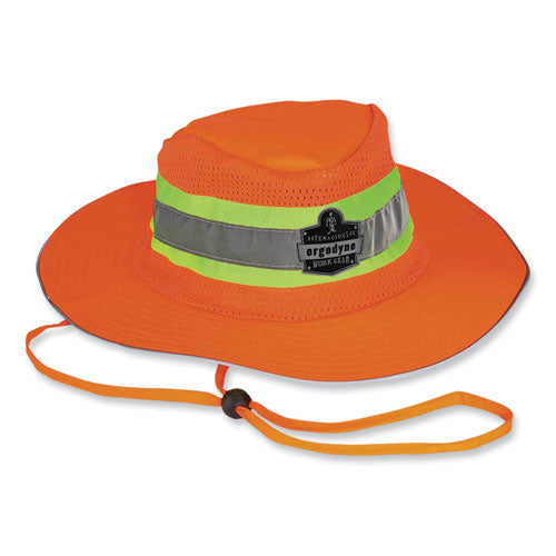 Glowear 8935 Hi-vis Ranger Sun Hat, Polyester, 2x-large/3x-large, Orange, Ships In 1-3 Business Days