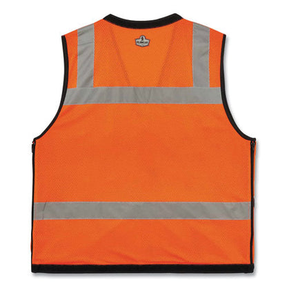 Glowear 8253hdz Class 2 Heavy-duty Mesh Surveyors Vest, Polyester, Large/x-large, Orange, Ships In 1-3 Business Days