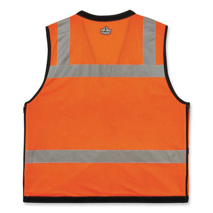 Glowear 8253hdz Class 2 Heavy-duty Mesh Surveyors Vest, Polyester, 2x-large/3x-large, Orange, Ships In 1-3 Business Days
