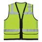 Glowear 8253hdz Class 2 Heavy-duty Mesh Surveyors Vest, Polyester, Small/medium, Lime, Ships In 1-3 Business Days