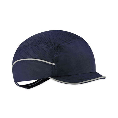 Skullerz 8955 Lightweight Bump Cap Hat, Micro Brim, Navy, Ships In 1-3 Business Days
