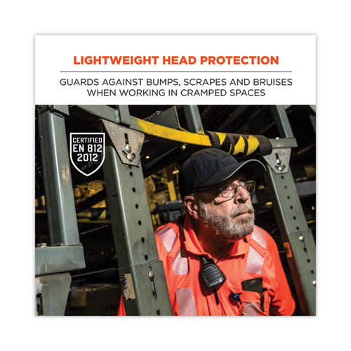 Skullerz 8955 Lightweight Bump Cap Hat, Micro Brim, Navy, Ships In 1-3 Business Days