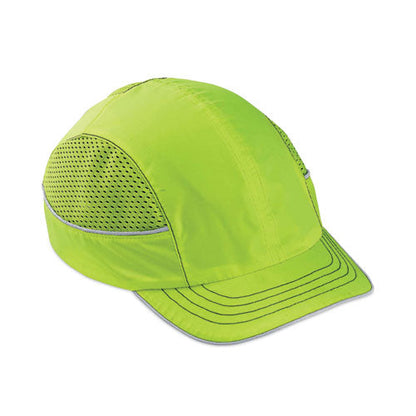 Skullerz 8950 Bump Cap Hat, Short Brim, Lime, Ships In 1-3 Business Days
