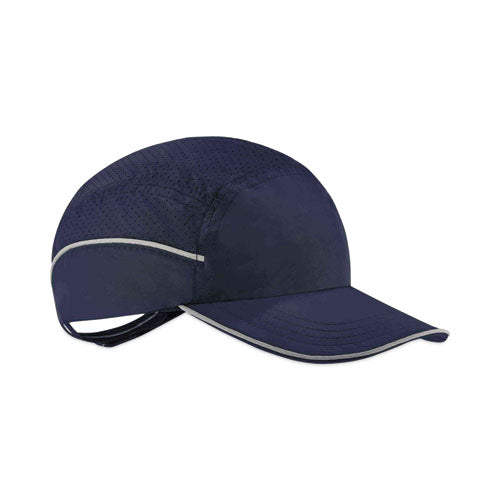 Skullerz 8955 Lightweight Bump Cap Hat, Long Brim, Navy, Ships In 1-3 Business Days