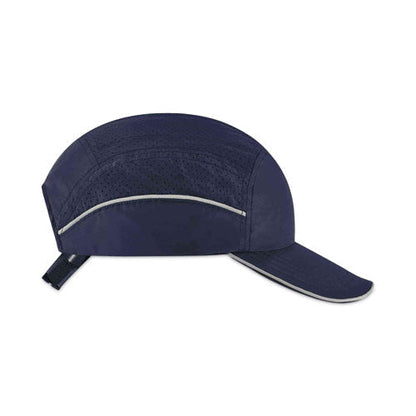 Skullerz 8955 Lightweight Bump Cap Hat, Long Brim, Navy, Ships In 1-3 Business Days