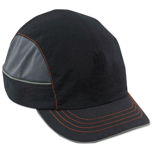 Skullerz 8950 Bump Cap Hat, Short Brim, Black, Ships In 1-3 Business Days