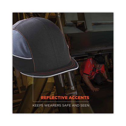 Skullerz 8950 Bump Cap Hat, Micro Brim, Black, Ships In 1-3 Business Days