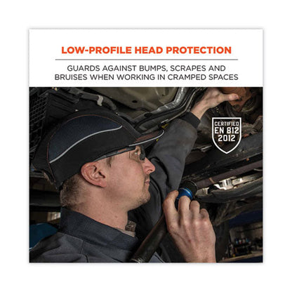 Skullerz 8950 Bump Cap Hat, Micro Brim, Black, Ships In 1-3 Business Days