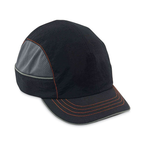 Skullerz 8950xl Xl Bump Cap Hat, Short Brim, Black, Ships In 1-3 Business Days