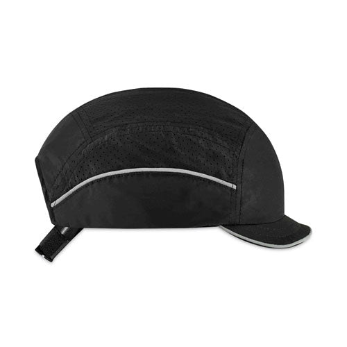 Skullerz 8955 Lightweight Bump Cap Hat, Micro Brom, Black, Ships In 1-3 Business Days