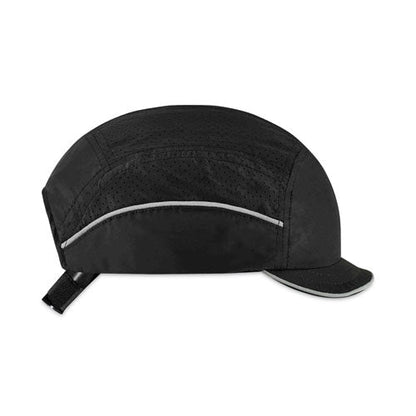 Skullerz 8955 Lightweight Bump Cap Hat, Micro Brom, Black, Ships In 1-3 Business Days