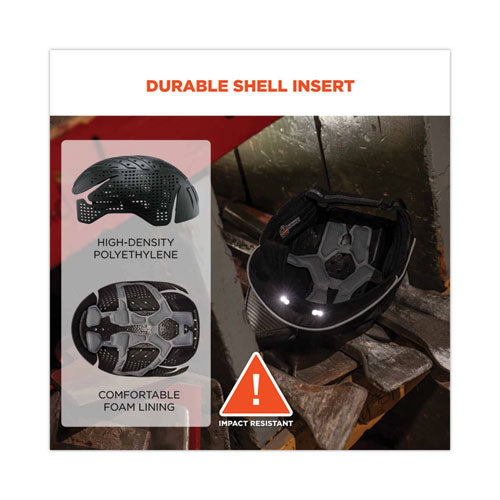 Skullerz 8965 Lightweight Bump Cap Hat With Led Lighting, Long Brim, Black, Ships In 1-3 Business Days