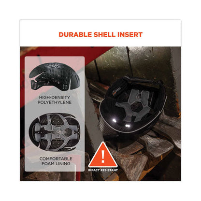 Skullerz 8965 Lightweight Bump Cap Hat With Led Lighting, Long Brim, Black, Ships In 1-3 Business Days