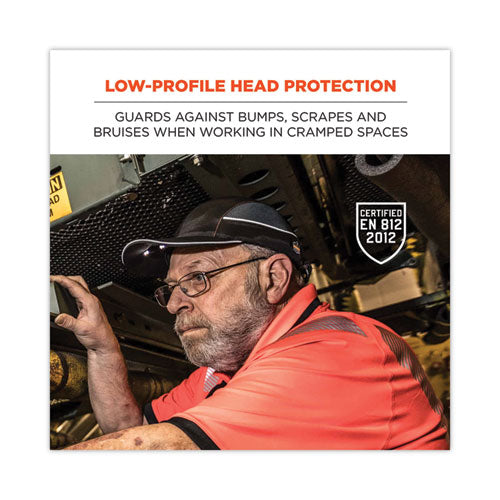 Skullerz 8960 Bump Cap With Led Lighting, Short Brim, Lime Green, Ships In 1-3 Business Days