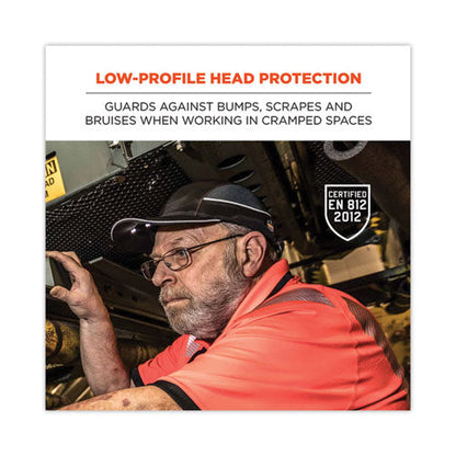 Skullerz 8960 Bump Cap With Led Lighting, Short Brim, Lime Green, Ships In 1-3 Business Days