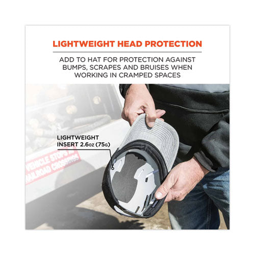 Skullerz 8945 Universal Bump Cap Insert, Gray, Ships In 1-3 Business Days