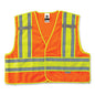 Glowear 8245psv Class 2 Public Safety Vest, Polyester, Large/x-large, Orange, Ships In 1-3 Business Days