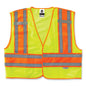 Glowear 8245psv Class 2 Public Safety Vest, Polyester, Large/x-large, Lime, Ships In 1-3 Business Days