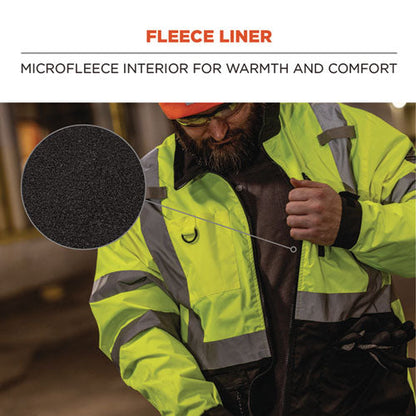 Glowear 8351 Class 3 Hi-vis Windbreaker Water-resistant Jacket, Medium, Orange, Ships In 1-3 Business Days