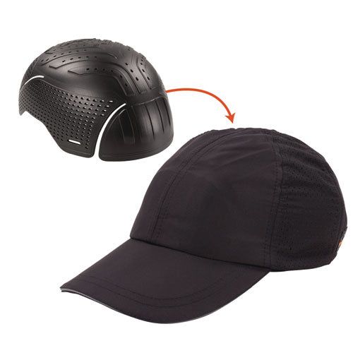 Skullerz 8947 Lightweight Baseball Hat And Bump Cap Insert, Medium/large, Black, Ships In 1-3 Business Days