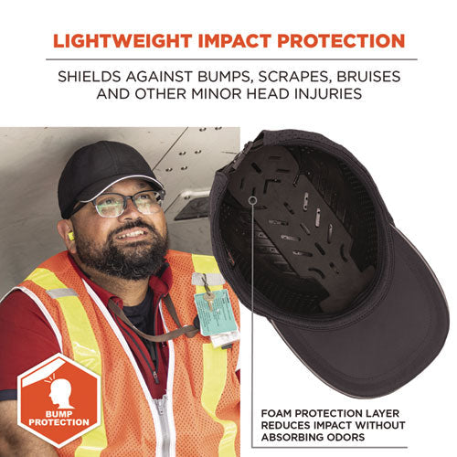 Skullerz 8947 Lightweight Baseball Hat And Bump Cap Insert, X-large/2x-large, Black, Ships In 1-3 Business Days