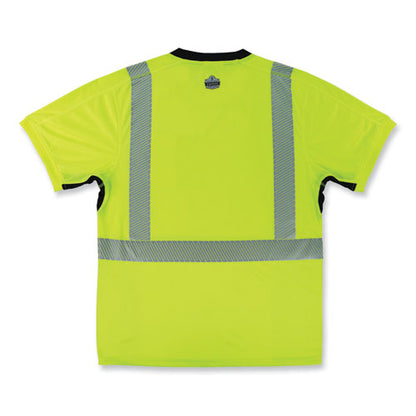 Glowear 8283bk Class 2 Lightweight Performance Hi-vis T-shirt, Polyester, 4x-large, Lime, Ships In 1-3 Business Days