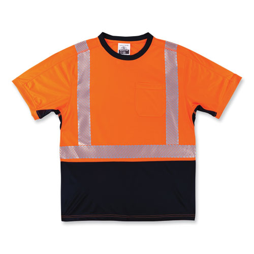 Glowear 8283bk Class 2 Lightweight Performance Hi-vis T-shirt, Polyester, Medium, Orange, Ships In 1-3 Business Days