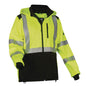 Glowear 8353 Class 3 Hi-vis Softshell Water-resistant Jacket, 5x-large, Lime, Ships In 1-3 Business Days