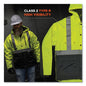 Glowear 8275 Class 2 Heavy-duty Hi-vis Workwear Sherpa Lined Jacket, 3x-large, Lime, Ships In 1-3 Business Days