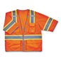 Glowear 8346z Class 3 Two-tone Hi-vis Surveyor Zipper Vest, 4x-large/5x-large, Orange, Ships In 1-3 Business Days
