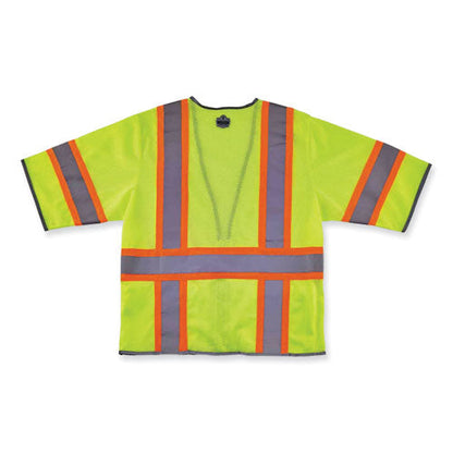 Glowear 8346z Class 3 Two-tone Hi-vis Surveyor Zipper Vest, Small/medium, Lime, Ships In 1-3 Business Days