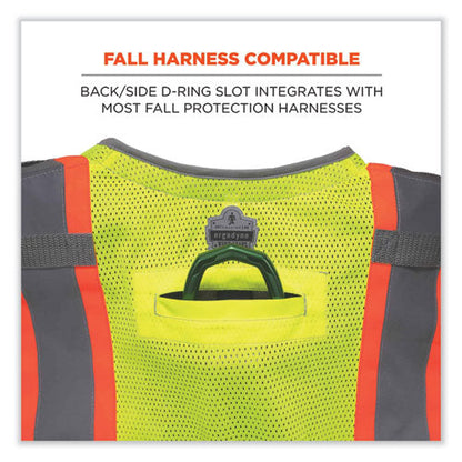 Glowear 8231tv Class 2 Hi-vis Tool Tethering Safety Vest, Polyester, Large/x-large, Lime, Ships In 1-3 Business Days