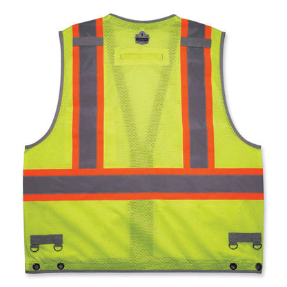 Glowear 8231tvk Class 2 Hi-vis Tool Tethering Safety Vest Kit, Polyester, Small/medium, Lime, Ships In 1-3 Business Days
