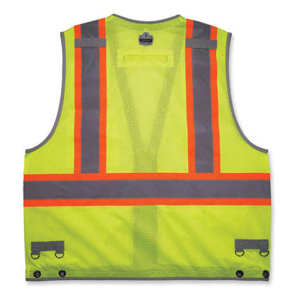 Glowear 8231tvk Class 2 Hi-vis Tool Tethering Safety Vest Kit, Polyester, Large/x-large, Lime, Ships In 1-3 Business Days