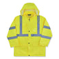 Glowear 8366 Class 3 Lightweight Hi-vis Rain Jacket, Polyester, 5x-large, Lime, Ships In 1-3 Business Days